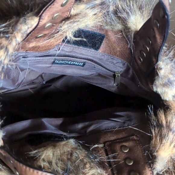 Y2K Fabulous Faux Fur Mini Tote Bag - Picture 10 of 17